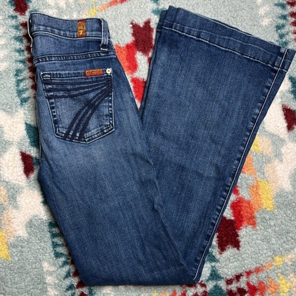 7 for all mankind dojo flare jeans
